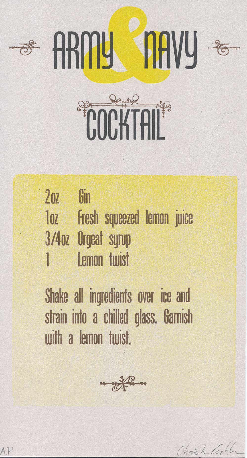 Army Navy Cocktail