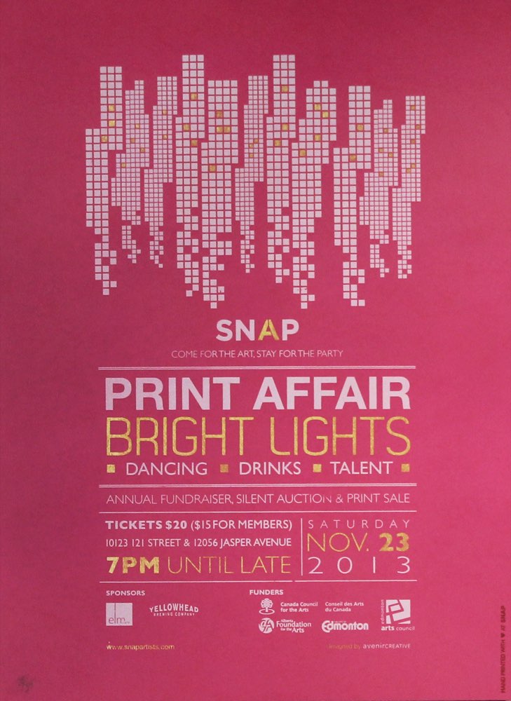 Bright Lights SNAP Event Poster