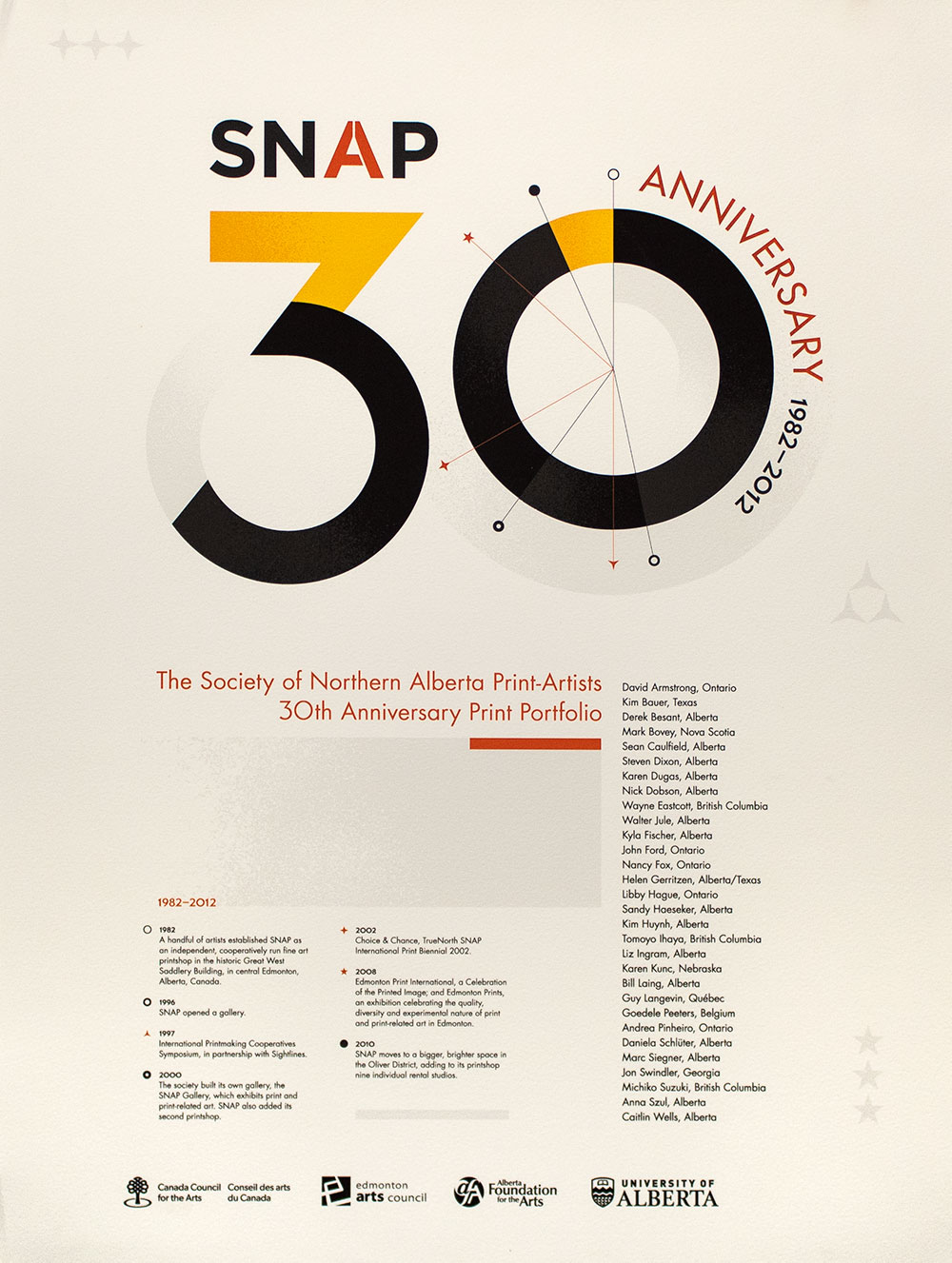 SNAP 30th Anniversary Portfolio Cover