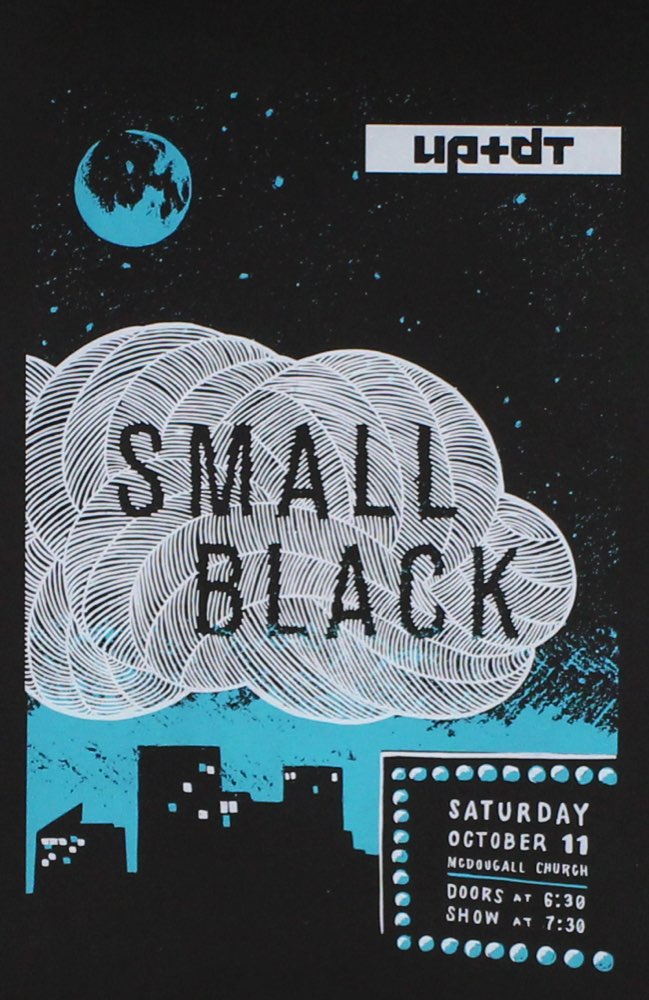 UP DT Music Festival Poster Small Black