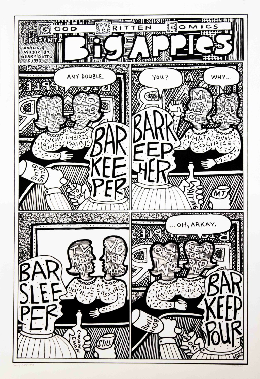 Gerry Dotto Good Written Comics 1993.002.01